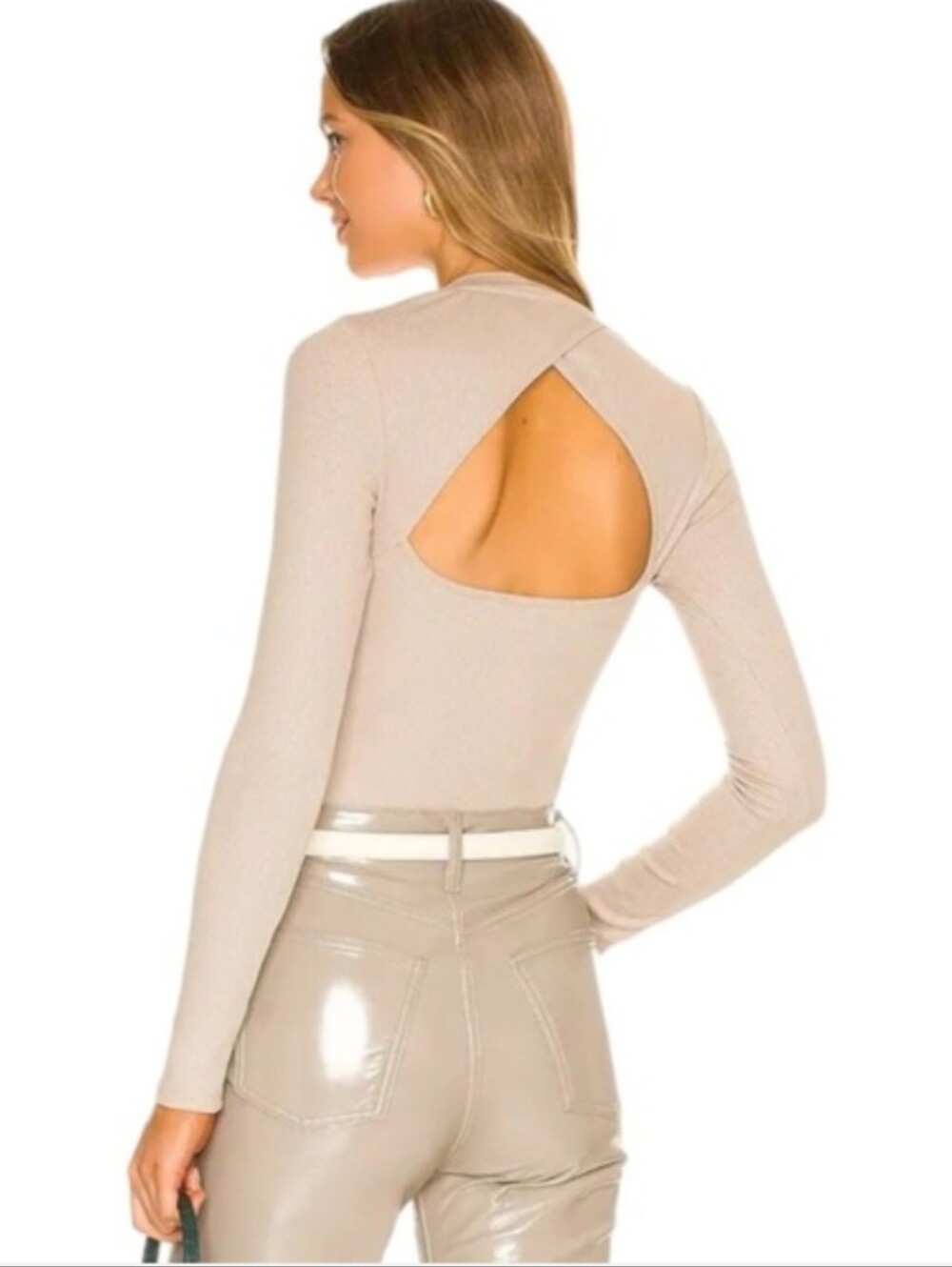 THE RANGE Cutout ribbed Tencel-blend jersey bodysuit